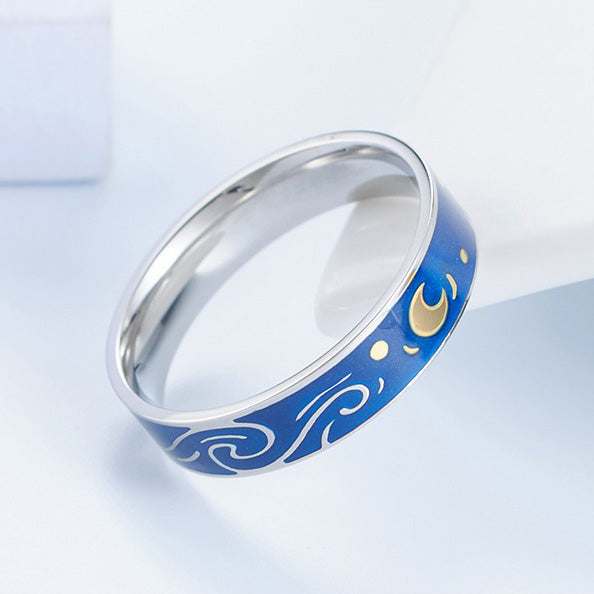 Custom Matching Promise Rings Gift for Couple