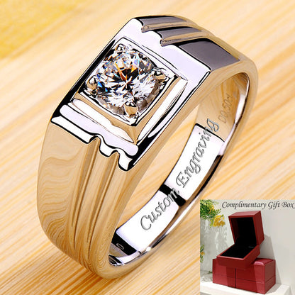0.5 Carat Solitaire Diamond Ring for Men