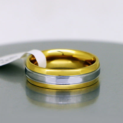 Names Engraved Unisex Wedding Band Titanium 6mm