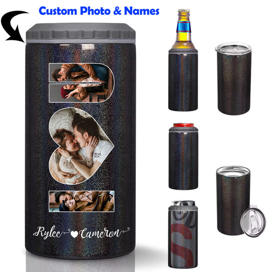 Gullei™ Couples Photos Beverage Bottle Can Cooler Insulator