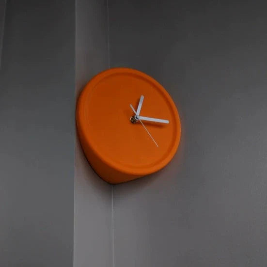 Minimalistic Wall Corner Analog Silent Clock