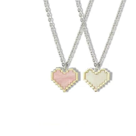 Matching Hearts Bff Necklaces Set for Best Friends