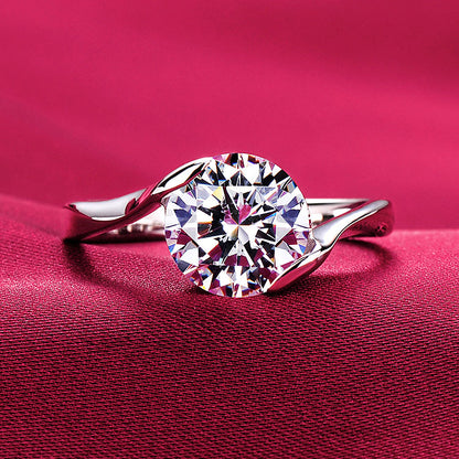 2 Carats Moissanite Diamond Ring for Her