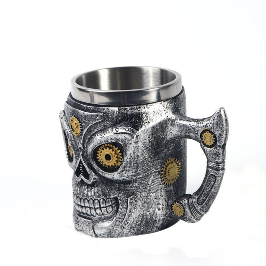 Skull Coffee Cup Steel Mug