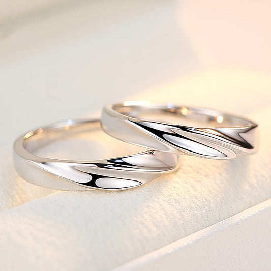 Matching Simple Wedding Bands with Names Engraved Gullei.com