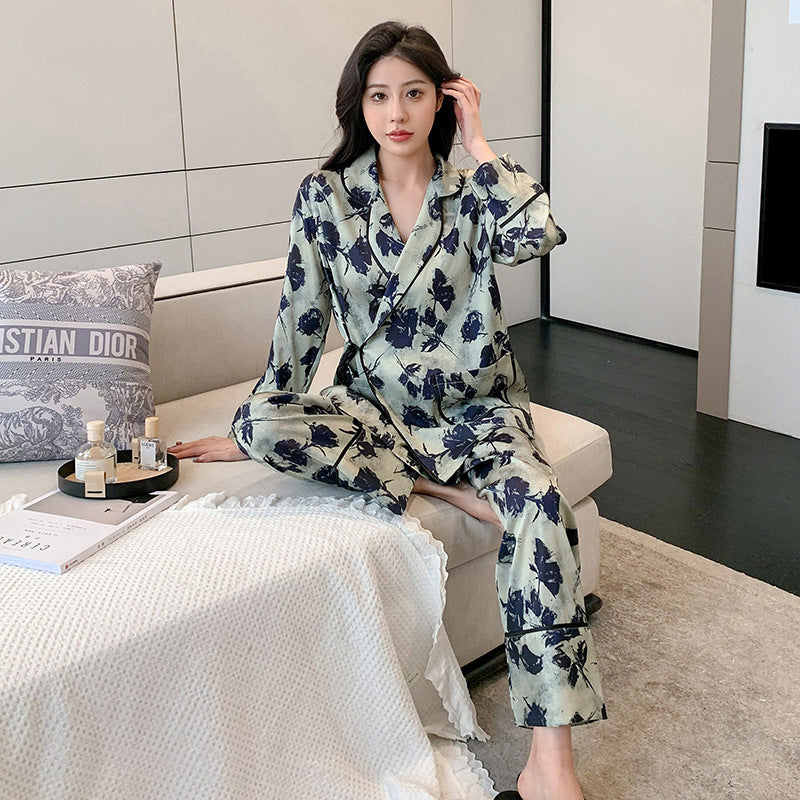 Elegant Floral Pajama Set for Women - Gullei