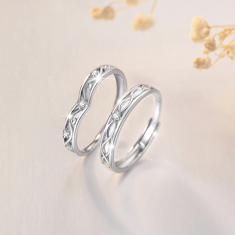 Custom 2 Pcs Set of Marriage Rings for Couples