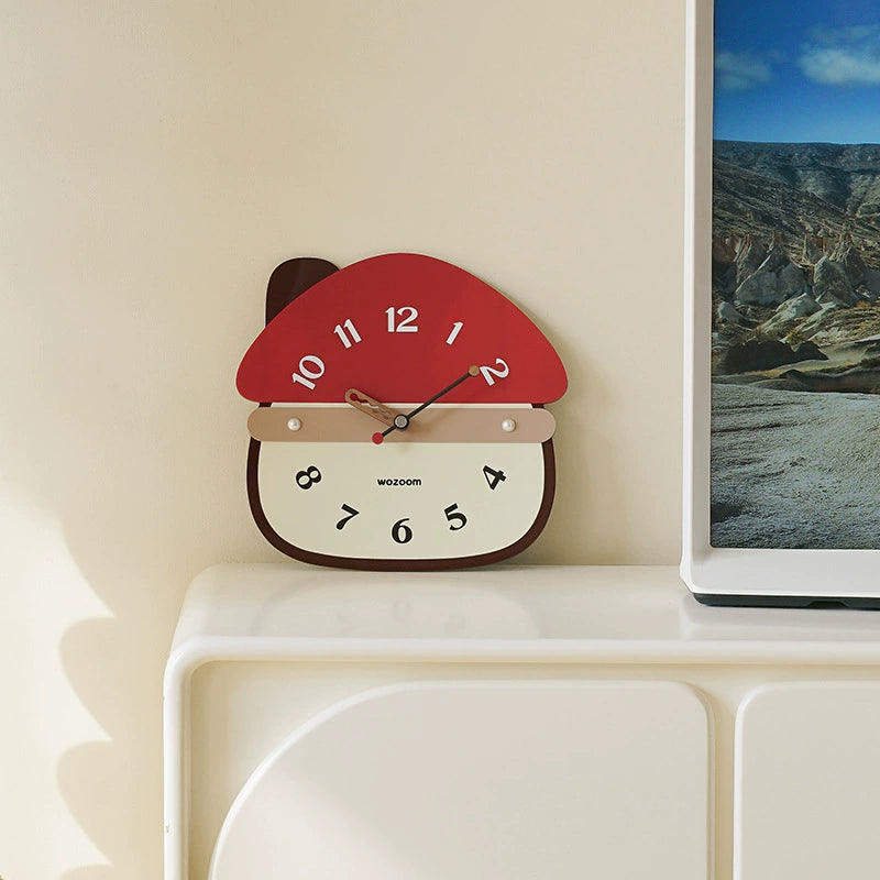 Gullei Artistic Mushroom Silent Wall Clock - Eco-Friendly Design