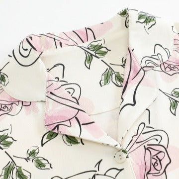 Soft Two Piece Cotton Pajamas Set for Women