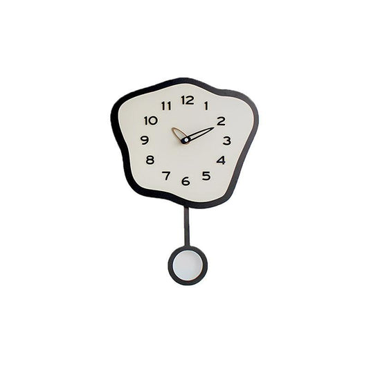Odd Shaped Swinging Silent Pendulum Clock (26 × 30 cm)