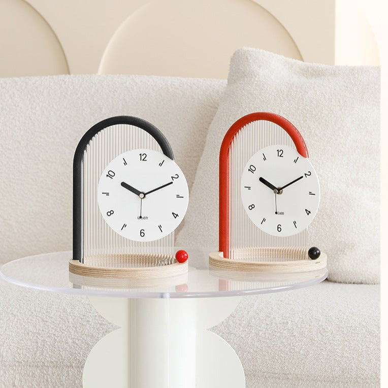 Modern Decorative Table Clock (Silent, Minimalist Design)