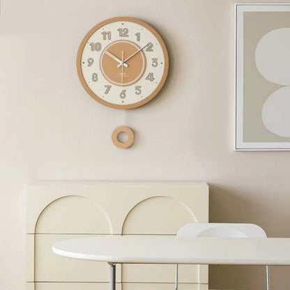 Pendulum Analog Silent Wall Deco Clock