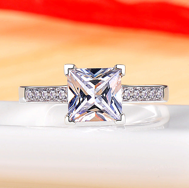 1.5 Carat Lab Diamond Princess Cut Ring for Her