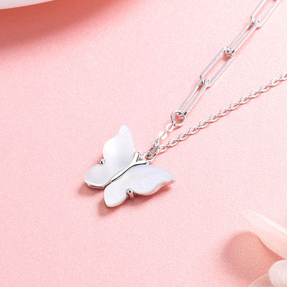 Butterfly Dainty Pendant Necklace Gift for Her