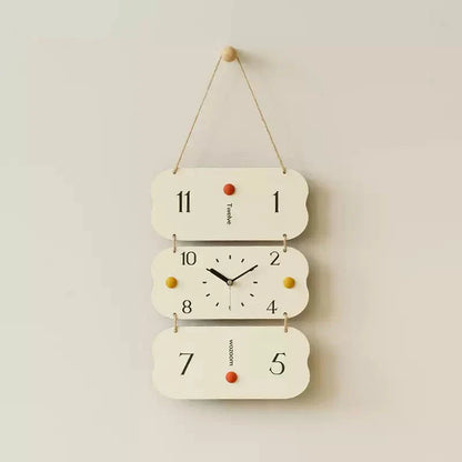 Minimalist Hanging Wall Décor Silent Clock – Scandinavian Modern Design