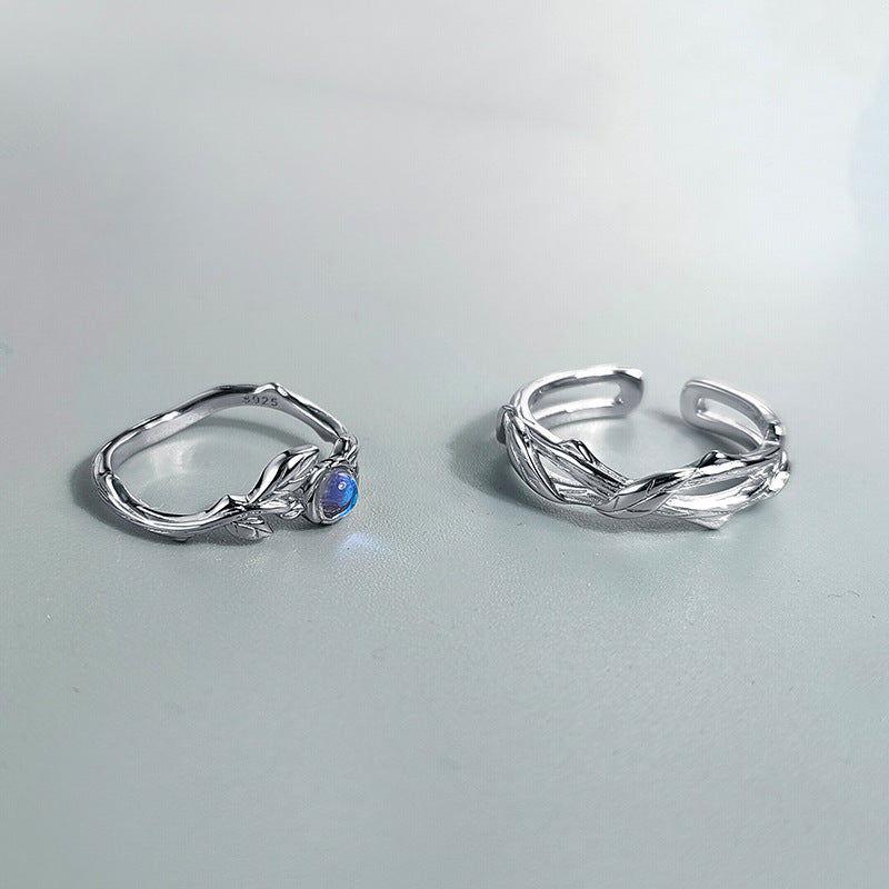 Thornes and Rose Marriage Rings Matching Set