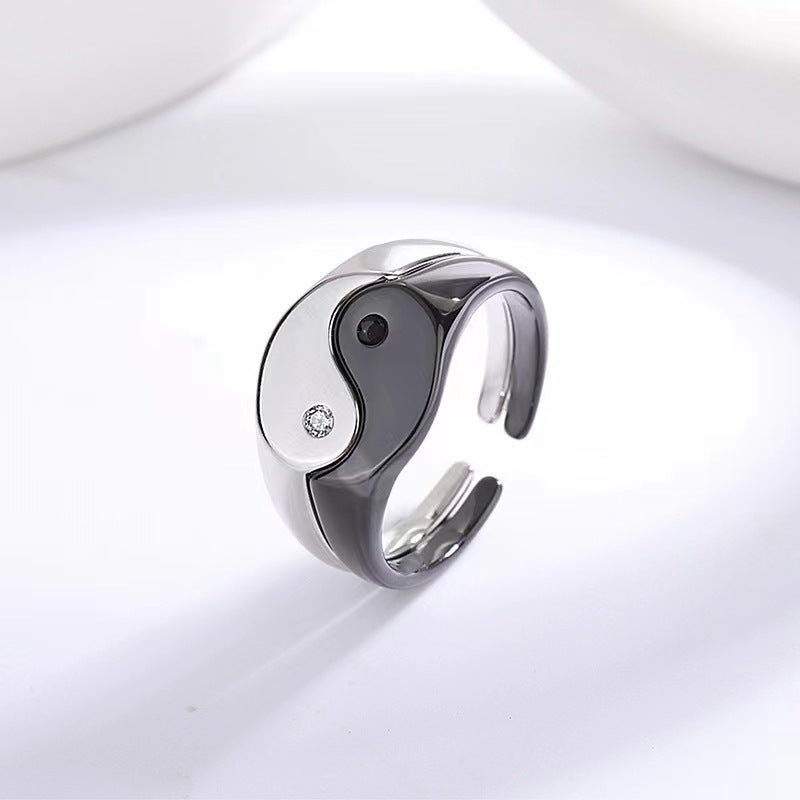 Iyer Rings Gullei Custom Yingyang Marriage Rings for Men and Women Anniversary Gift