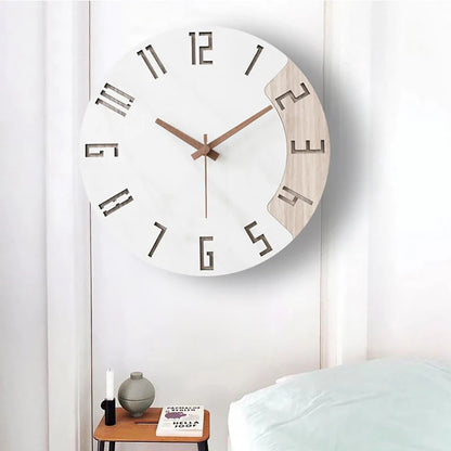 Japanese Style Wooden Silent Wall Clock – Minimalist & Zen Design
