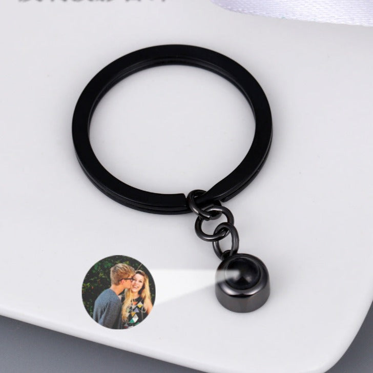 Custom Photo Projection Keychain – Personalized Memory Keeper