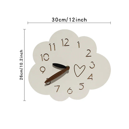 Cute Cloud Silent Wall Décor Clock
