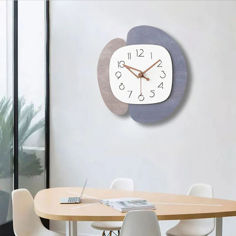 Creative Silent Wall Décor Clock – Unique PVC Design for Modern Homes