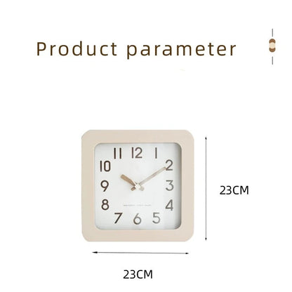 Square Shaped Decorative Silent Desktop Clock