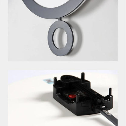 Modern Minimalist Pendulum Silent Wall Clock (13.8")
