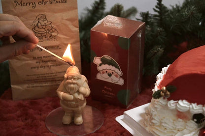 Santa Scented Real Candle Christmas Gift