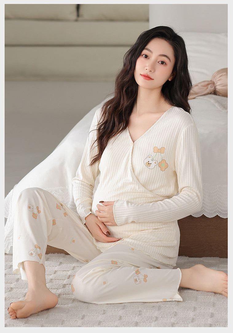 2-Piece Soft Maternity Sleepwear