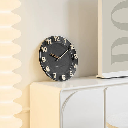 Monochrome Bold Minimalist Silent Wall Clock