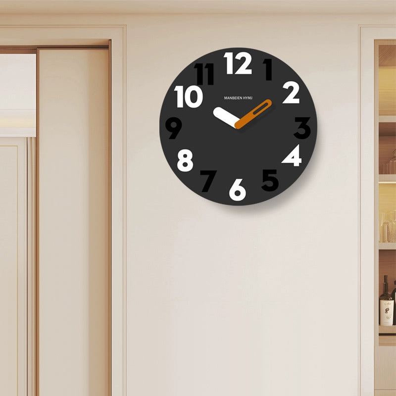 Big Numbers Modern Analog Silent Wall Clock