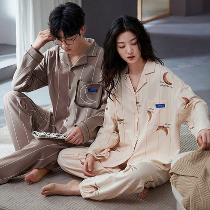 Matching Pajamas Set for Couples Pure Cotton