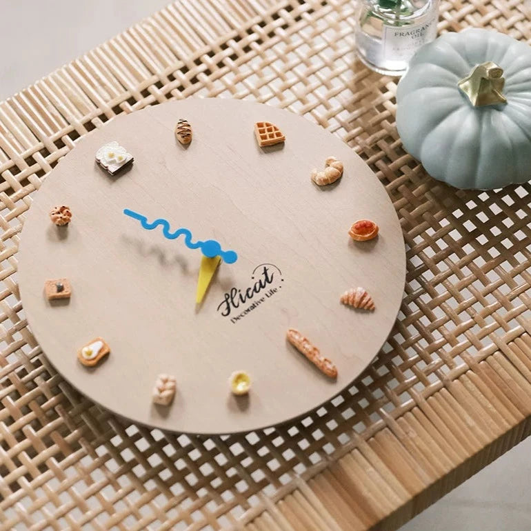 Bakery Themed 3D Analog Silent Wall Clock