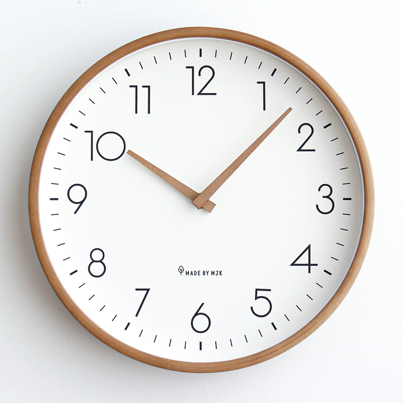 Nordic Solid Wood Analog Silent Wall Clock