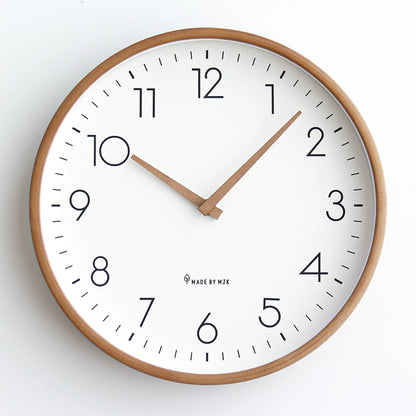 Nordic Solid Wood Analog Silent Wall Clock