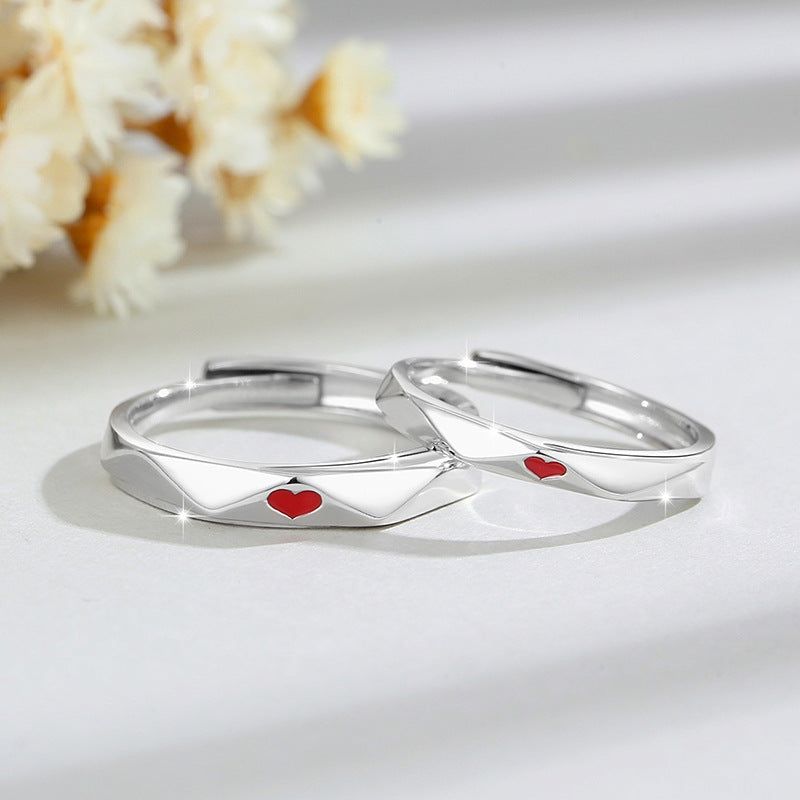 Heart Wedding Rings for Men and Women