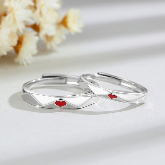 Heart Wedding Rings for Men and Women