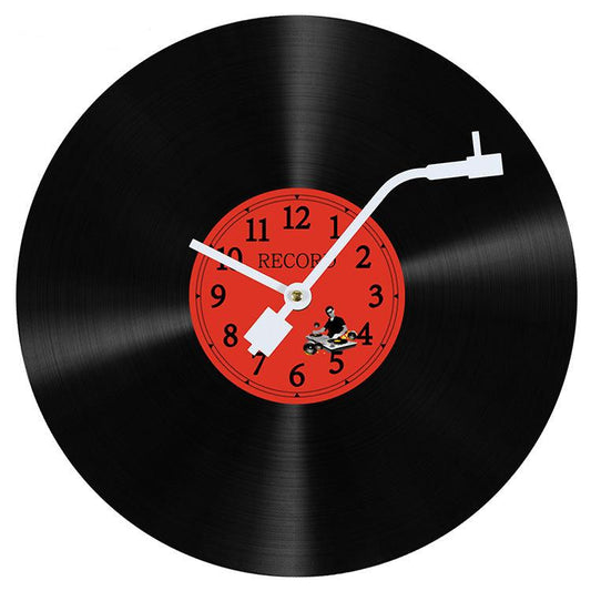 Vintage LP Recorder Style Wall Clock – Retro Vinyl Design