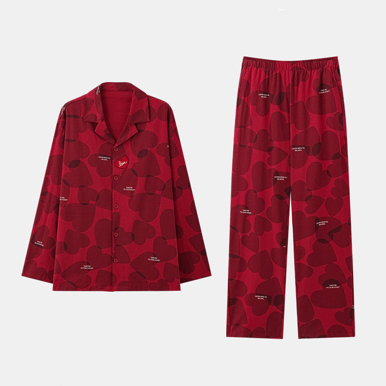 Matching Couple Pajamas Set – 100% Premium Cotton, Classic Button-Down Design