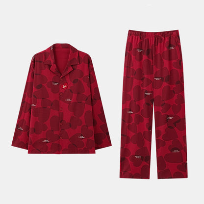 Matching Couple Pajamas Set – 100% Premium Cotton, Classic Button-Down Design