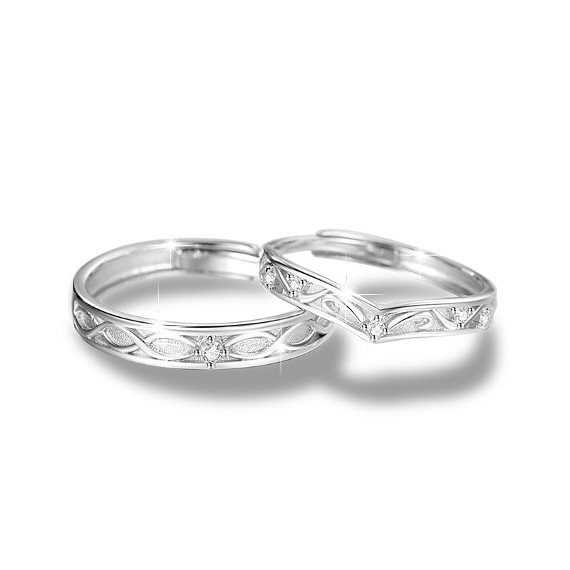 Custom 2 Pcs Set of Marriage Rings for Couples