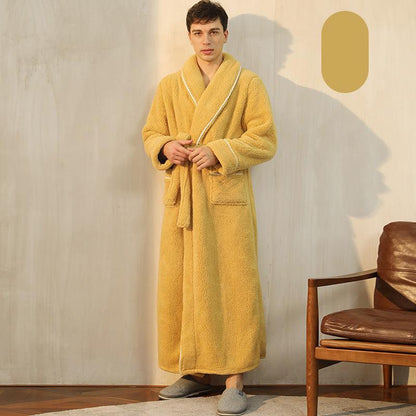 100% Premium Thickened Flannel Long Robe for Couples