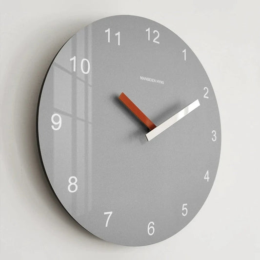 Nordic Minimalistic Analog Silent Wall Clock