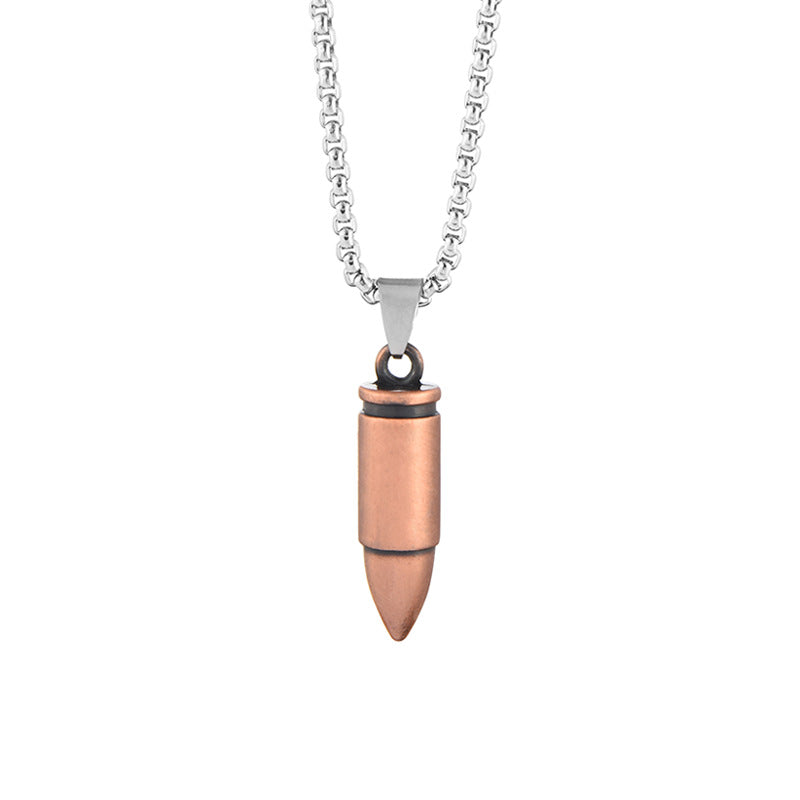 Vintage Bullet Necklace with Names Engraved