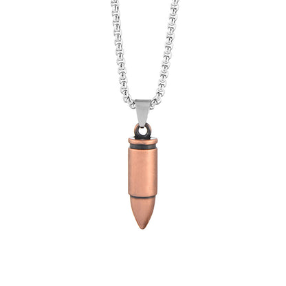 Vintage Bullet Necklace with Names Engraved