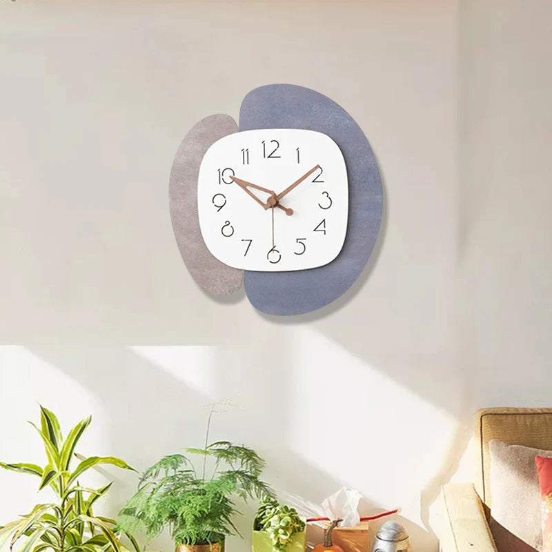 Creative Silent Wall Décor Clock – Unique PVC Design for Modern Homes