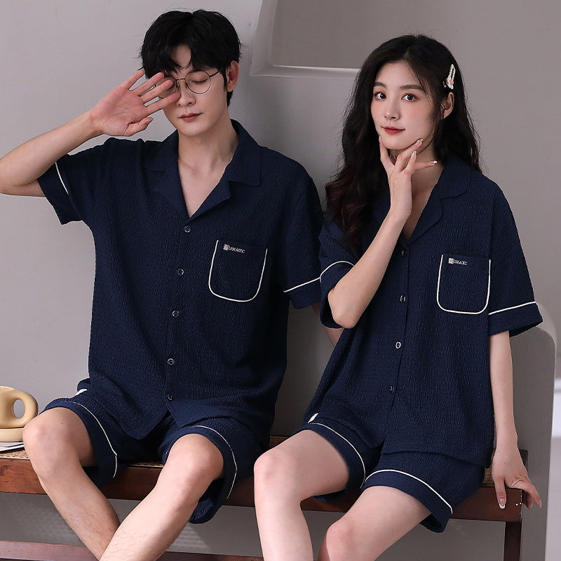 Short Sleeves Matching Sleepwear Set for Couples