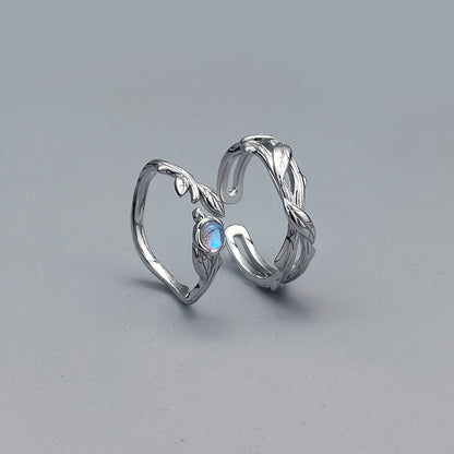 Thornes and Rose Marriage Rings Matching Set