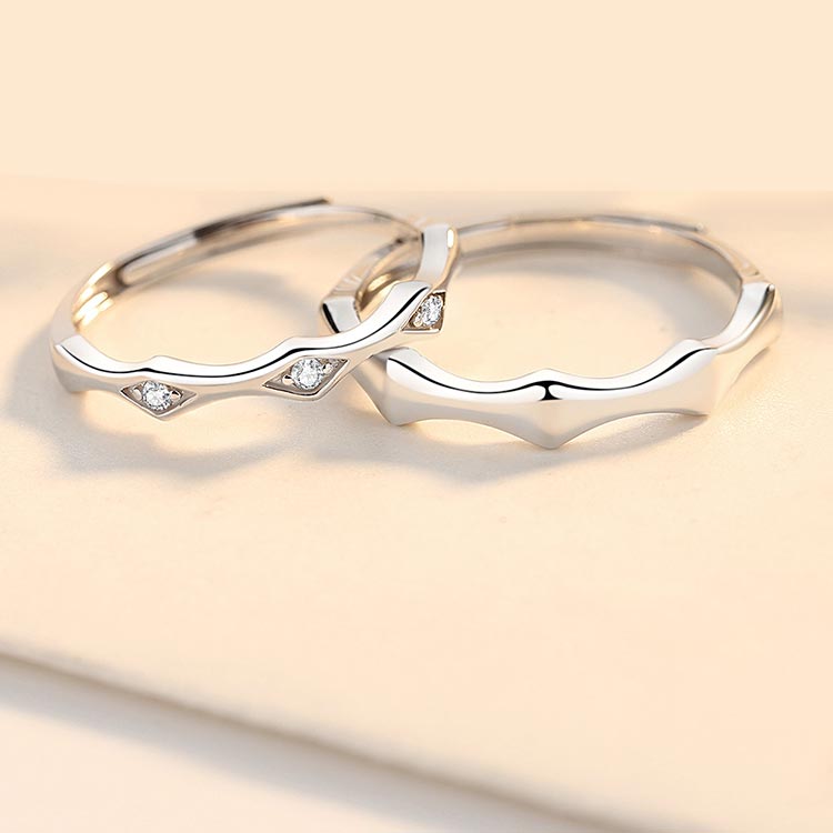 Syfer Beautiful Couple Ring for Lovers Adjustable Wedding Rings, Valentine  ring Alloy Silver Plated Ring Price in India - Buy Syfer Beautiful Couple  Ring for Lovers Adjustable Wedding Rings, Valentine ring Alloy