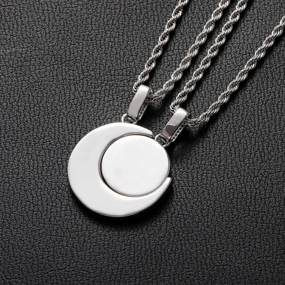 Sun and Moon Bff Necklaces Set for Best Friends